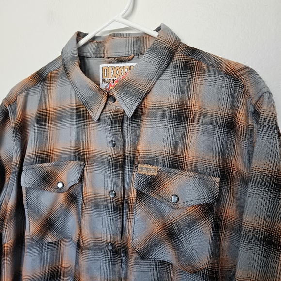 Dixxon | Big Bore Harley Davidson Quantico Custom Designs Flannel Plaid Women 2X - Picture 6 of 8